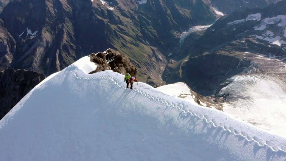 Climbing the iconic Eiger mountain in Switzerland