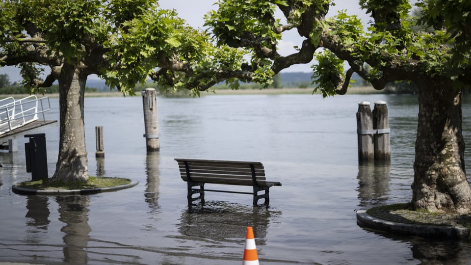 Bund setzt Gefahrenstufe 5 für Hochwasser am Untersee