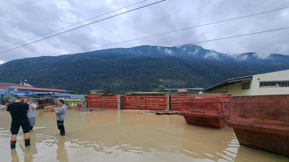 Hochwasser: Glück im Unglück in der Oberwalliser Gemeinde Steg