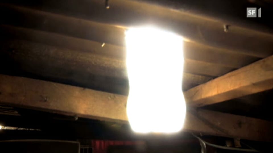 Eine Sonnenlampe aus der PET-Flasche