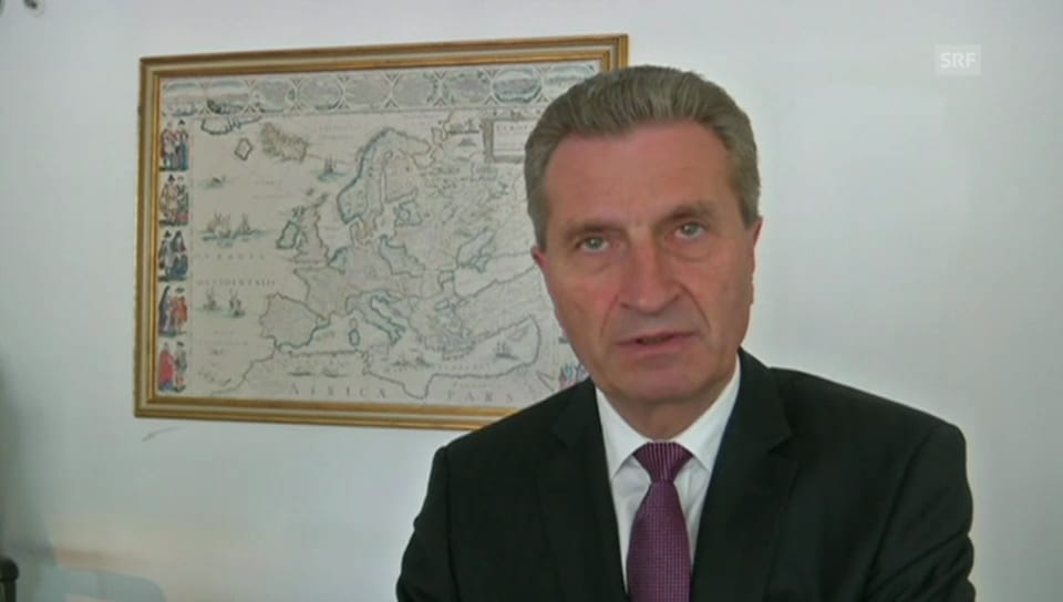 Oettinger: «Es besteht kein Grund zur Angst»