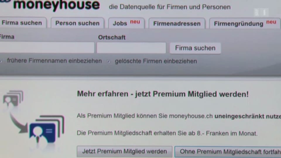 09.04.13: Private Daten offen im Internet: Moneyhouse verrät alles