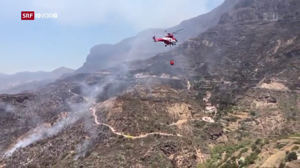 Waldbrand auf Gran Canaria wütet weiter