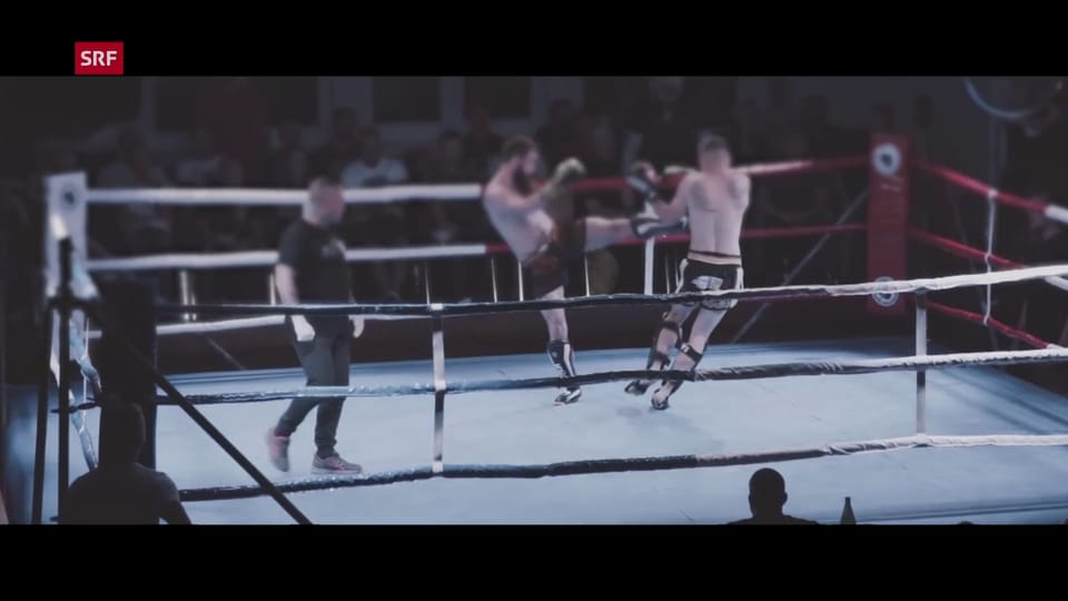 Szenen aus einem Kampf beim «Kampf der Nibelungen», einer Kampfsport-Veranstaltung der rechtsextremen Szene in Deutschland.