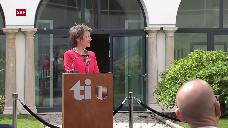 Bundespräsidentin Simonetta Sommaruga im Tessin - News-Clip - Play SRF