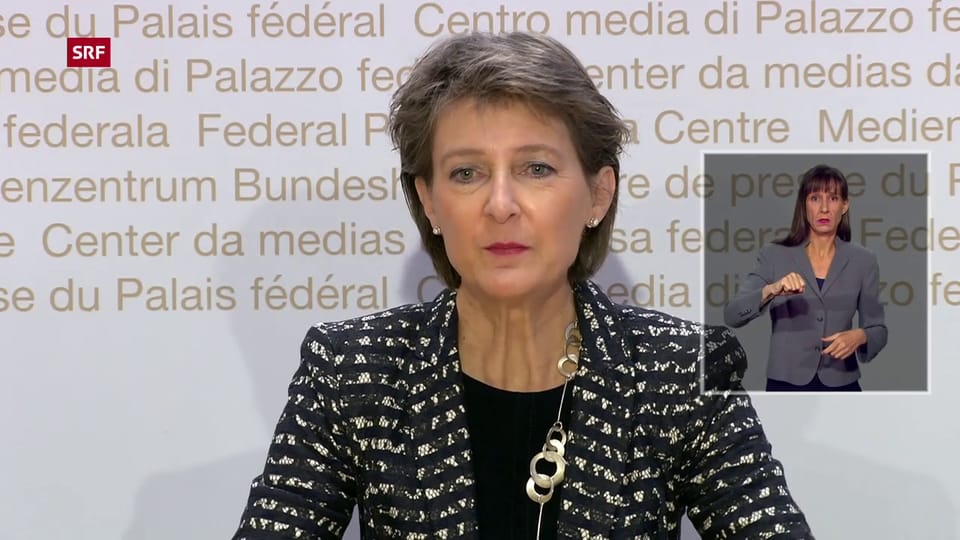 Simonetta Sommaruga: «Jeder Tag zählt jetzt» - News-Clip - Play SRF