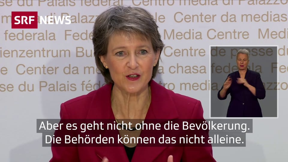 Simonetta Sommaruga: «Es ist kurz vor zwölf» - SRF News - Play SRF