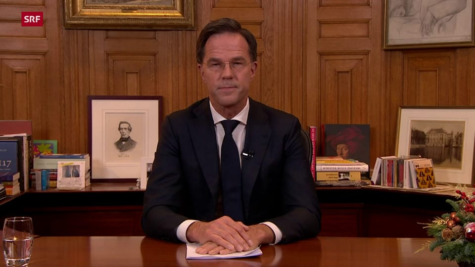 Ministerpräsident Mark Rutte verkündet unter Pfiffen den Teil-Lockdown