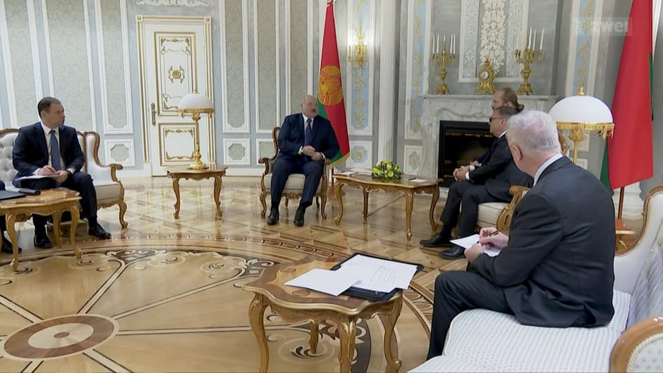 Fasel trifft Lukaschenko
