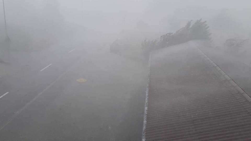 Kräftiges Gewitter bei Emmenmatt.