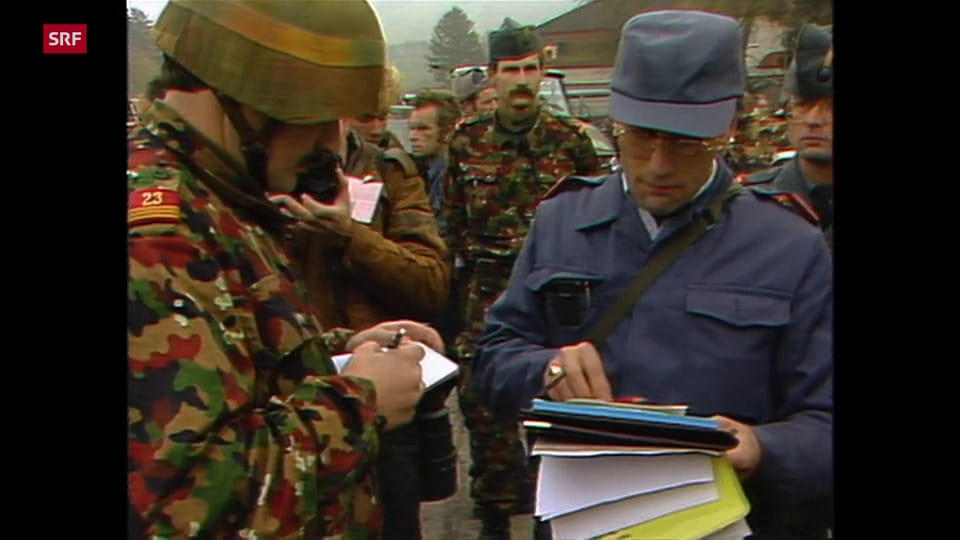Archiv: Bericht zum Manöver «Dreizack» in der Tagesschau vom 16.11.1989