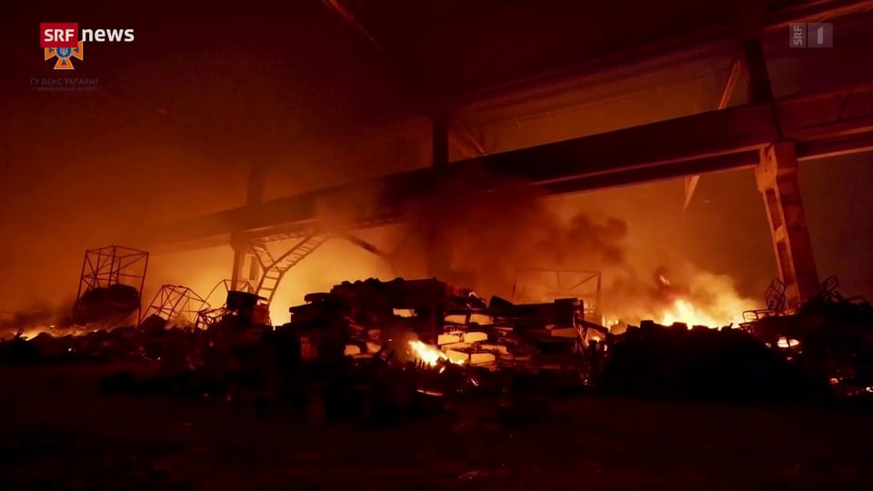Ukraine: Warenlager eines Schweizer Hilfswerks abgebrannt