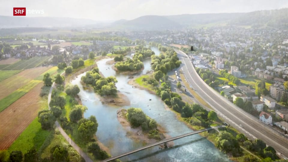 Schweiz scheint beim Ausbau des Hochwasserschutzes auf Kurs