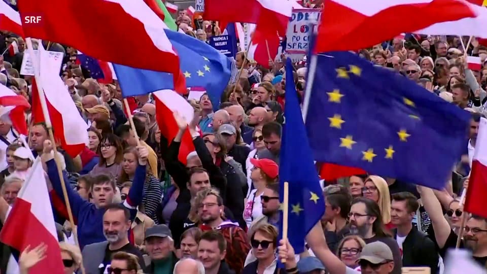 In Warschau gingen Hunderttausenden auf die Strasse