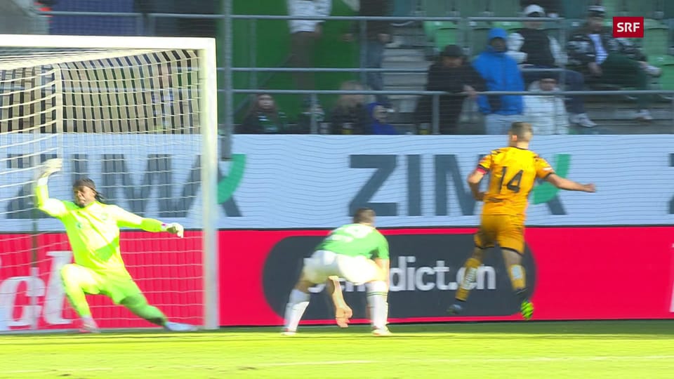 Archiv: Lugano erzielt gegen St. Gallen einen Treffer
