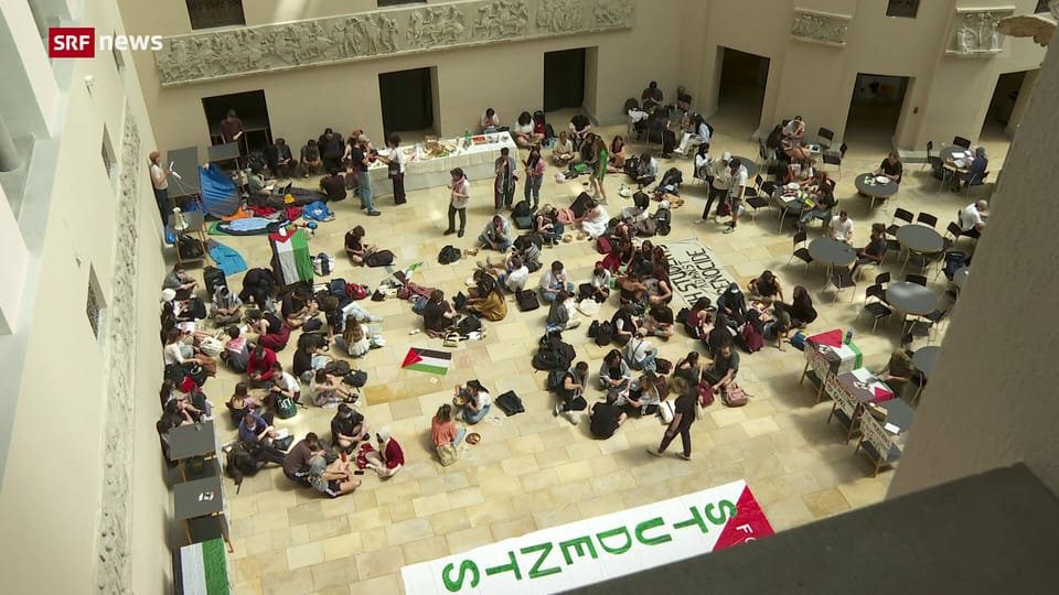 Palästina-Protest nun auch an der Universität Zürich