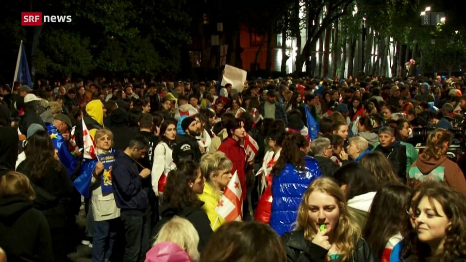 Aus dem Archiv: Proteste in Georgien gegen Russlandkurs  