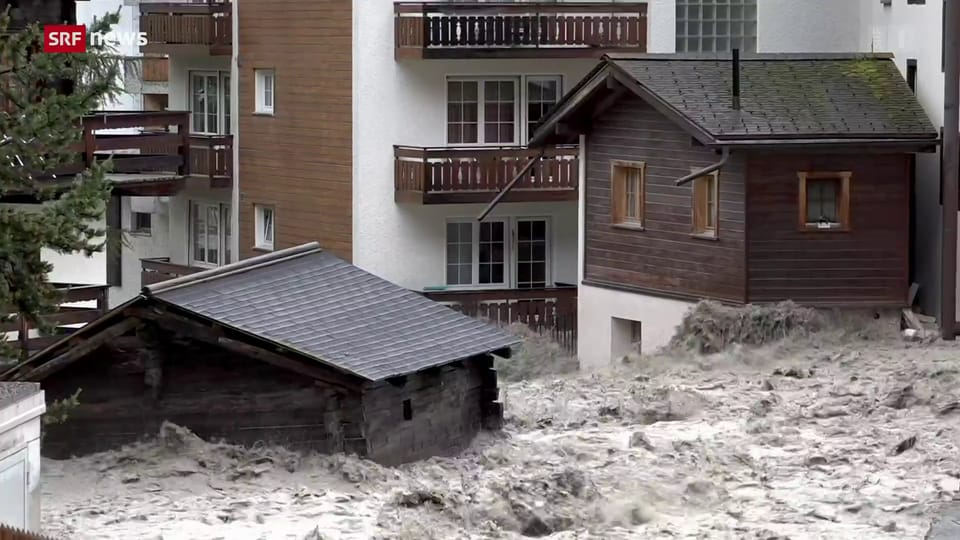 Überschwemmungen im Wallis: Zermatt von Aussenwelt abgeschnitten