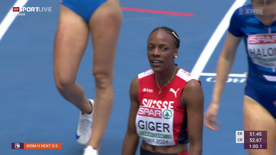 Die 400 m Hürden von Yasmin Giger