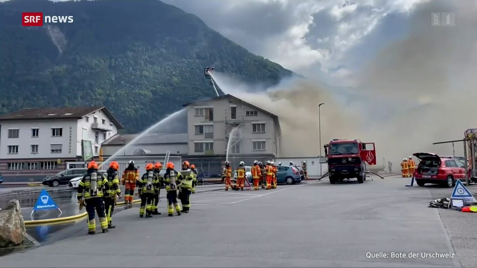 Brand in Asylunterkunft in Altdorf