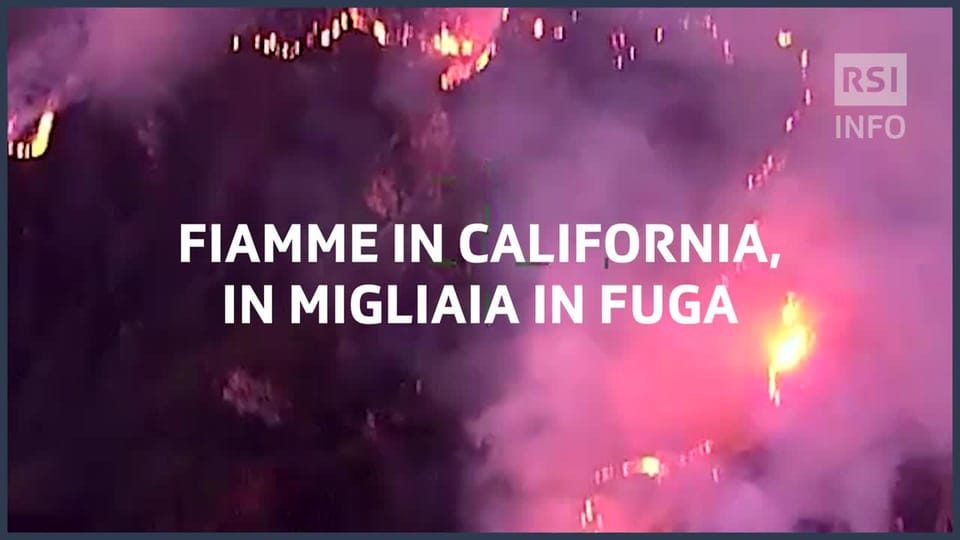 Fiamme in California, in migliaia in fuga - RSI Info - Play RSI