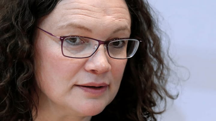 Schicksalstage für SPD-Chefin Andrea Nahles