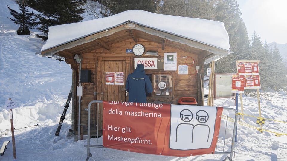 Deutlich weniger Skifahrer auf Schweizer Pisten