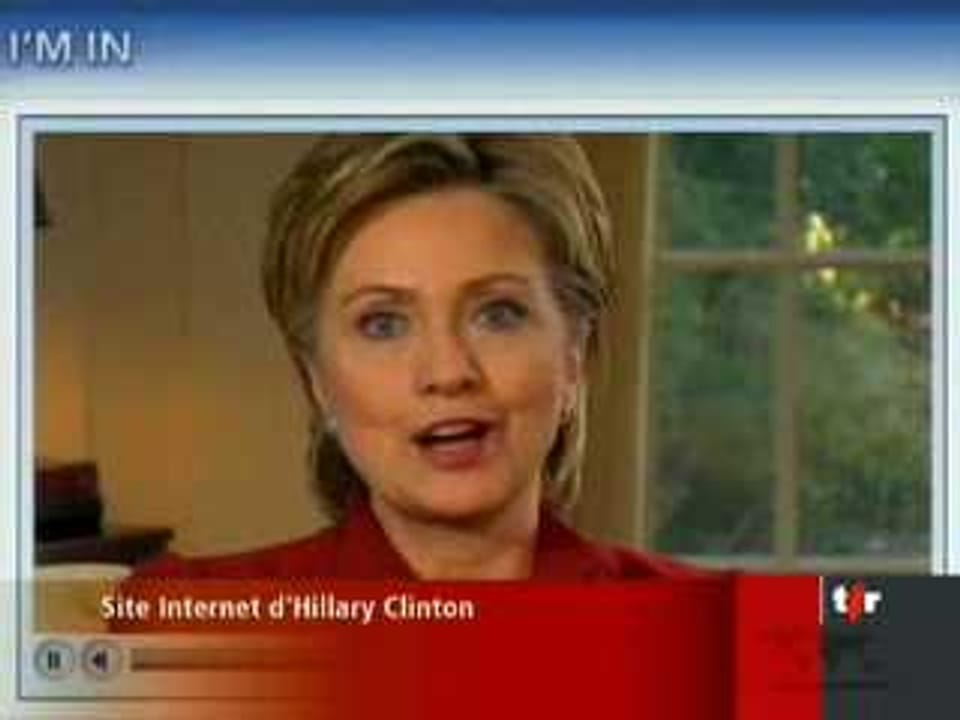Hillary Clinton officiellement candidate à la présidence - 19h30 - Play RTS