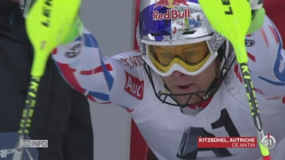 Ski / Slalom de Kitzb&uuml;hel: le skieur fran&ccedil;ais Alexis Pinturault a perdu son b&acirc;ton lors de l&rsquo;&eacute;preuve - 12h45 - Play RTS