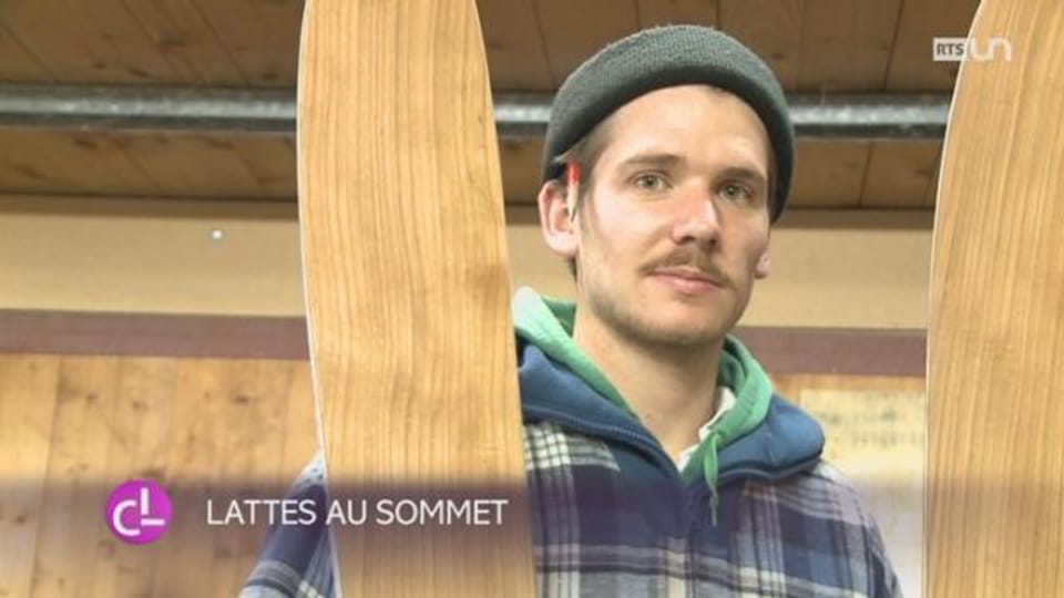 VD: le jeune Lucas Bessard a décidé de relancer la production de skis en bois - Couleurs locales - Play RTS