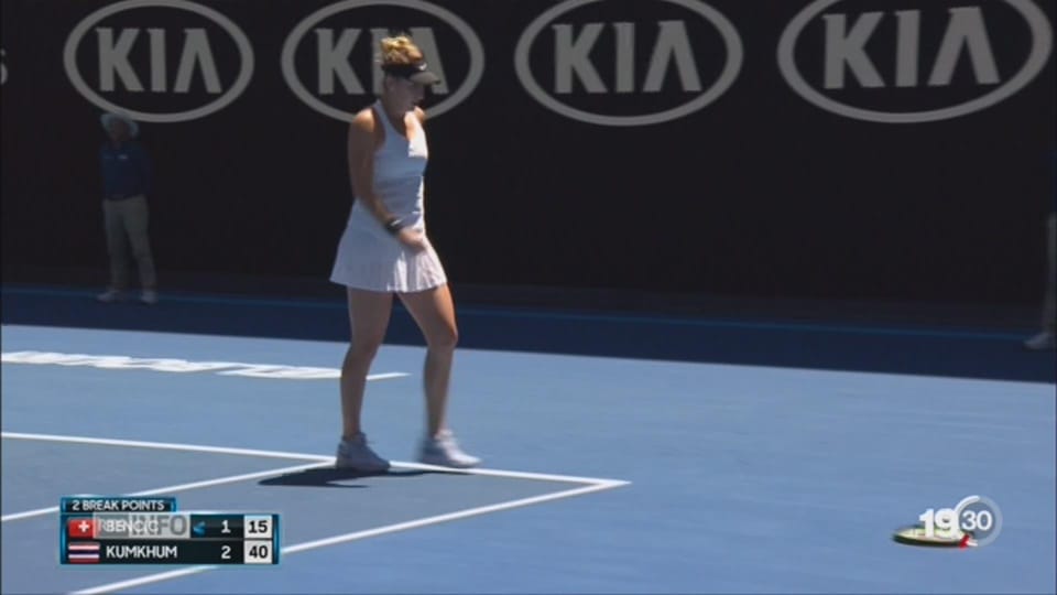 Open d'Australie: Belinda Bencic tombe de haut - 19h30 - Play RTS