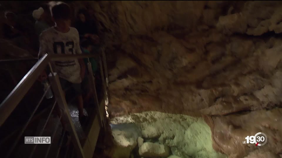 En raison de la canicule, les grottes de Vallorbe (VD) et de Réclère ...