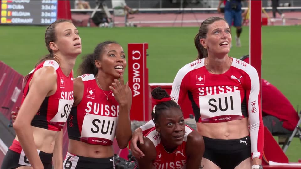 Athlétisme, 4x400m dames: 6e de sa série, le relais suisse bat le ...