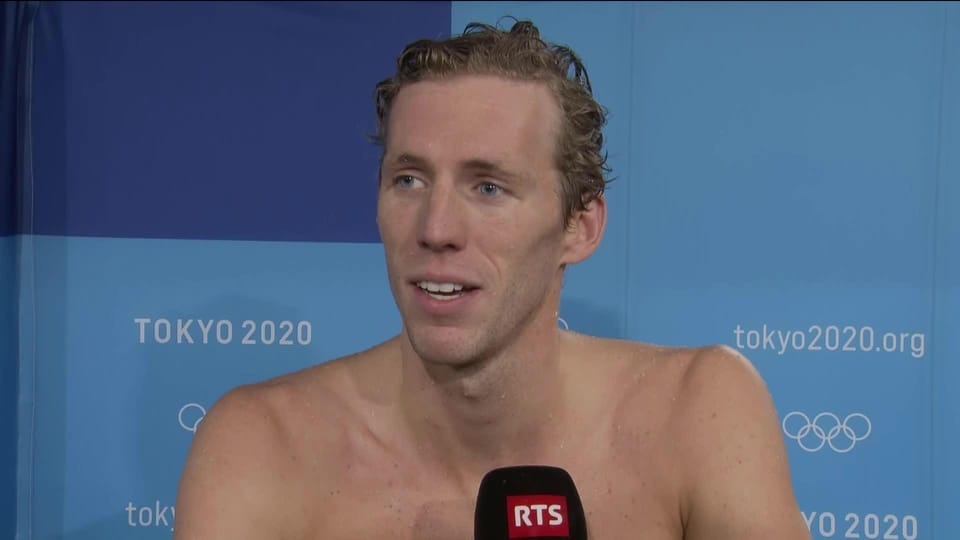 La réaction du nouveau médaillé olympique Jeremy Desplanches au micro ...