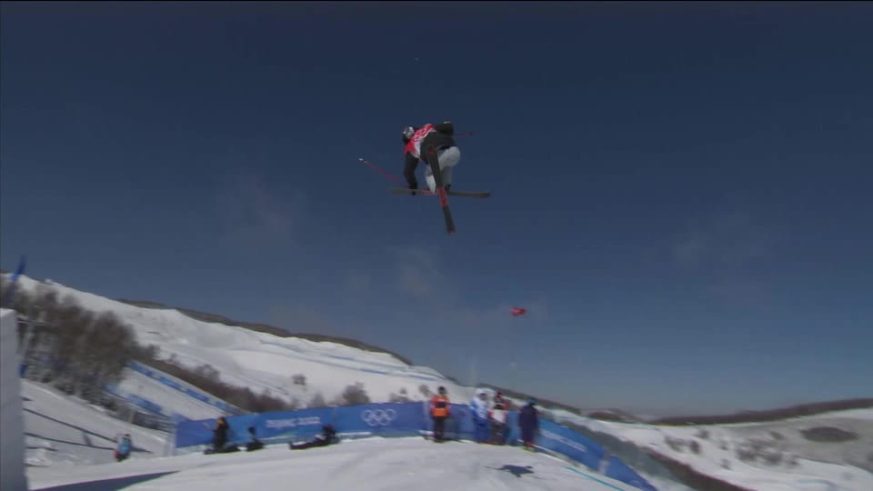 Freeski slopestyle, qualifs dames, 2e manche: Sarah Hoefflin (SUI) est ...