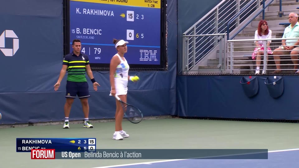 Tennis: Belinda Bencic à l’action à l’US Open - Forum - Play RTS