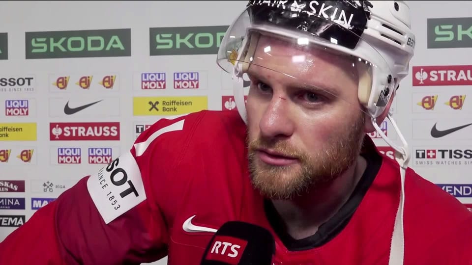 Riga (LET), 1/4 finale, Suisse - Allemagne (1-3): Interview de Tanner ...