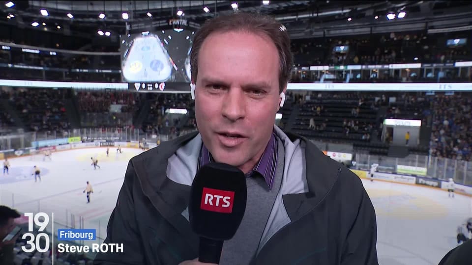 Ambiance à la patinoire de Fribourg avec Steve Roth - 19h30 - Play RTS