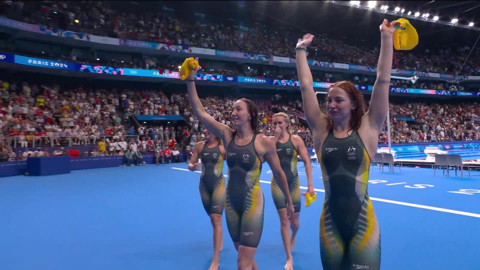 4x200m libre, finale: les Australiennes obtiennent l'or et le record ...