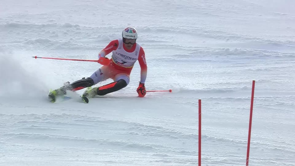 Saalbach (AUT), combin&eacute; par &eacute;quipes messieurs, 2e manche: Daniel Yule (SUI) enfourche et est &eacute;limin&eacute; - Ski alpin - Play RTS