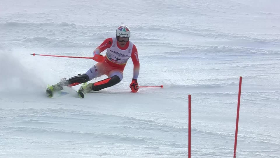 Ski alpin - Saalbach (AUT), combiné par équipes messieurs, 2e manche: Daniel Yule (SUI) enfourche et est éliminé - Play RTS