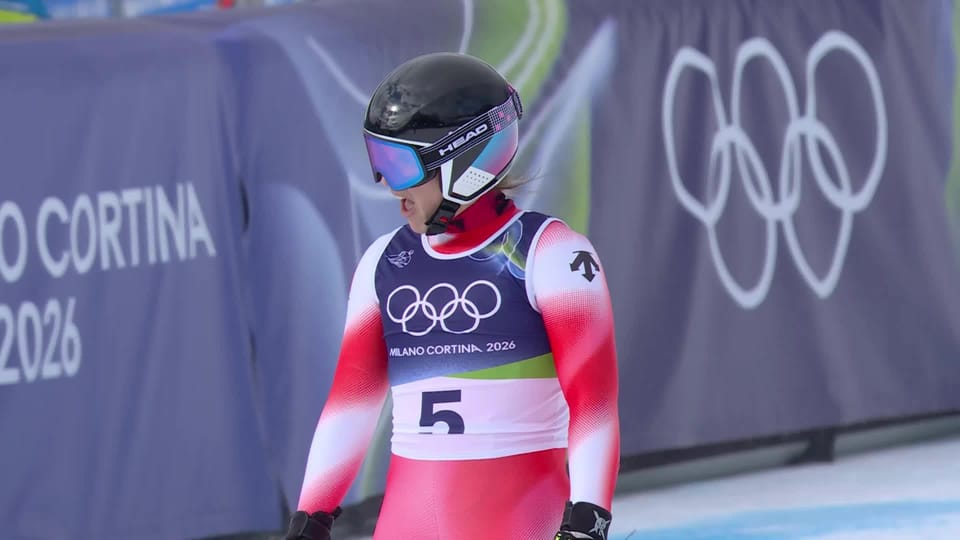 Combin&eacute;, descente dames: Delia Durrer (SUI) s'&eacute;lance sur l'Olimpia delle Tofane - JO Jeux olympiques Milan-Cortina 2026 - Play RTS