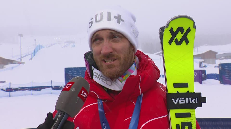 Skicross messieurs: la réaction d'Alex Fiva (SUI) qui a décroché sa ...