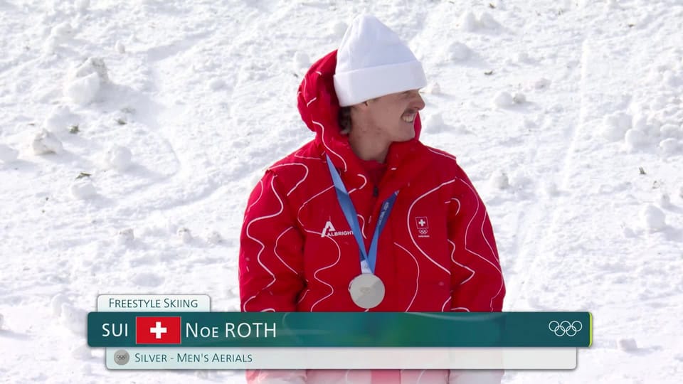 Aerials, finale messieurs: Noé Roth (SUI) reçoit la 16e médaille suisse ...
