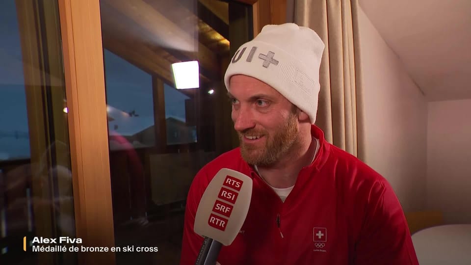 Ski cross : Alex Fiva (SUI) revient sur sa course qui lui a valu le ...