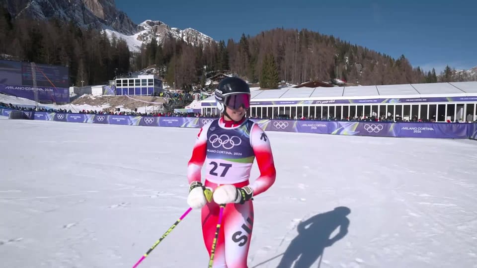 Géant dames, 2e manche : Vanessa Kasper (SUI) en deuxième manche - JO ...