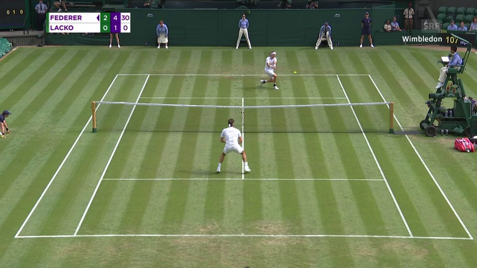 Live-Highlights Federer - Lacko
