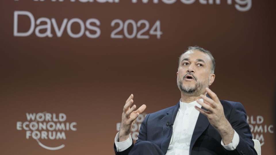 Iranischer Aussenminister am WEF im Davos mit Spannung erwartet