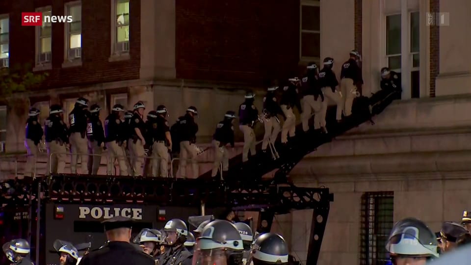 Polizei geht gegen US-Studenten an der Columbia Universität vor 