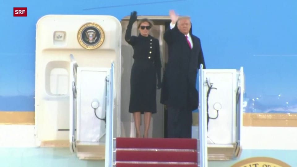 Donald Trumps Abflug nach Florida